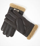 1 x RAW Customer Returns YISEVEN Men s Winter Shearling Sheepskin Leather Gloves Warm Fur Cuff Thick Wool Lined and Rugged Heated for Winter Cold Weather Dress Driving Work Xmas Gifts, Oak Brown Brown S M - RRP €34.3