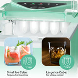 1 x RAW Customer Returns Ice cube machine, ice maker with self-cleaning function, 15kg 24h, 9 ice cubes in just 6 minutes. Low-noise operation, ice cube maker, ice cube maker for use in households, offices - RRP €100.84