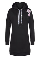 1 x RAW Customer Returns DOTIN Women s Hoodie Dress Long Sleeve Sweatshirt Winter Pullover Outwear Jumper Tops Hoodie, Black, S - RRP €35.28