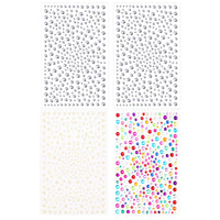 1 x Brand New 4 Sheets Self-Adhesive Gems Stickers, Pearl Rhinestones Stickers Eye Jewelry Rhinestones Self-Adhesive Face Jewelry - RRP €20.4