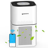 1 x RAW Customer Returns DAYETTE Intelligent Air Purifiers for Allergies, Pet Hair, Mold, Smoke, Dust with 22 dB Sleep Mode, H13 True Hepa Filter, Air Purifier for Home, Large Rooms up to 120 m  - RRP €100.84