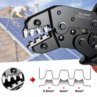 1 x RAW Customer Returns Solar Crimping Plier, Preciva Solar Panel Crimper Crimping Tool, PV Cable for 2.5 4.0 6.0mm Solar Panel Photovoltaic Cable - RRP €23.39