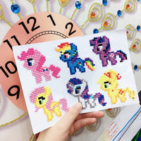 10 x Brand New 15 Pieces 5D Diamond Painting Kit for Kids, DIY Drawing Tools Kit for Kids, Unicorn Princesses Mosaic with Numbered Sticker Crystals, Art and Craft Kit for Kids - RRP €228.0