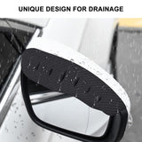 1 x Brand New 1 pair of universal car rear view mirror rain cover, sun visor eyebrow, rear view mirror rain visor, black thick rear view mirror side mirror rain eyebrow, for truck and most cars rear view mirror - RRP €32.4