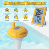 1 x RAW Customer Returns GEEVON Pool Thermometer Wireless, Digital Pool Thermometer Floating with Temperature and Humidity Meter Inside, 3 Channels for Swimming Pools, Small Ponds and Whirlpools - RRP €31.25