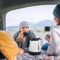 1 x RAW Customer Returns Car Kettle, Travel Kettle 1000ml Kettle 24V for Truck Portable Stainless Steel Car Kettle Car Heating Cup Water Heater for Hot Water Coffee Tea - RRP €30.59