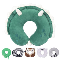 1 x RAW Customer Returns H HOMEWINS Children s Travel Pillow Ultra Soft Neck Pillow Headrest Cute Neck Pillow Washable Neck Support Pillow Travel Sleeping Pillow for Car Airplane Triceratops  - RRP €14.99