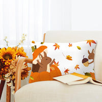 5 x Brand New UTEFIF Autumn cushion covers, linen decorative cushion covers, pumpkin cushion cover, Thanksgiving decorative cushion cover for sofa, couch, bedroom, living room 30 x 50 cm  - RRP €102.0