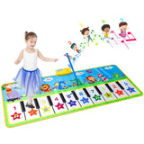 6 x RAW Customer Returns Children s Musical Rug, Children s Piano Rug, Children s Educational Toy Gift for Children Over 3 Years Old, 132 64cm - RRP €72.6