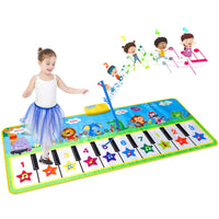 8 x RAW Customer Returns Children s Musical Rug, Children s Piano Rug, Children s Educational Toy Gift for Children Over 3 Years Old, 132 64cm - RRP €96.8