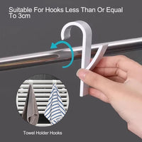 5 x Brand New NEUSID 12 pieces towel hooks towel holder radiator radiator hooks hooks for towel radiators plastic hooks heating bathroom radiator for all standard radiators white, black  - RRP €120.0