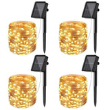 1 x RAW Customer Returns litogo 4 Pack Outdoor Solar String Lights, 12m 120 LED Solar Lights Outdoor 8 Modes Waterproof Copper Wire Outdoor Fairy Lights for Garden, Christmas, Patio, Gate, Wedding, Party - RRP €25.2