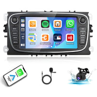 1 x RAW Customer Returns 2 64G Android 13 Car Radio for Ford Focus II Mondeo 9 S-Max C-Max Kuga 2008-2011 with Carplay Android Auto, 7 inch Touchscreen Radio with Bluetooth FM RDS HiFi WiFi GPS AHD Rear View Camera MIC - RRP €197.28