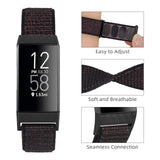 1 x Brand New Oumida for Fitbit Charge 4 bracelet Fitbit Charge 3 bracelet for women and men, nylon bracelets, quick adjustable replacement strap for Fitbit Charge 3 Fitbit Charge 4 watch strap, black sand - RRP €36.0