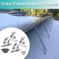 1 x Brand New Solar module bracket 4 pieces, CEIEVER solar module bracket accessories adjustable photovoltaic bracket 15 -30 solar panel aluminum alloy bracket with rotating angle bracket 4 pieces  - RRP €37.74