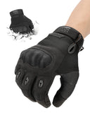 1 x RAW Customer Returns KEMIMOTO Tactical Gloves, Motorcycle Gloves, Military Gloves with Carbon Fiber Knuckle Protector and Touchscreen, Breathable, Full Finger, for Bushcraft, Motorcycle, Hunting and Security - RRP €22.09