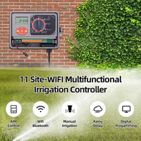 1 x RAW Customer Returns Aqualin Automatic Wi-Fi Watering Computer, Smart App Remote Control via Wi-Fi, Watering System with EU Standard Transformer for Garden, Farmland, Playground and - RRP €109.99