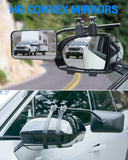 1 x RAW Customer Returns SUPAREE caravan mirror car mirror for caravan universal additional mirror motorhome outside convex mirror caravan 360 rotation adjustable for all common vehicle types 2 pieces  - RRP €69.99