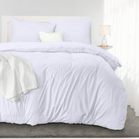 1 x RAW Customer Returns Utopia Bedding bed linen set - microfiber duvet cover 230x220 cm 2 pillowcases 50x75 cm - white - RRP €19.99