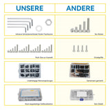 1 x RAW Customer Returns WZHUIDA 660 pieces M2 screws nuts and washers assortment kit, stainless steel hexagon screws, hexagon socket screws set, hex head button screws nuts with wrench - RRP €8.54