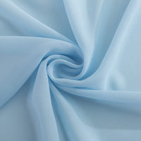 1 x RAW Customer Returns CHUQING Chiffon Table Runner Light Blue Table Decoration Azure Blue 70cm x 300cm for Birthdays, Weddings, Celebrations, Tiffany Blue - RRP €16.13