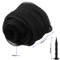 6 x Brand New PUCSIQ 4x6m pond net bird protection net, bird net black, fruit tree net, leaf net, close mesh for protecting fruit trees, fruits, bushes, can also be used as a chicken net - RRP €105.0