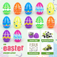 6 x RAW Customer Returns 12 Pieces Surprise Easter Eggs with Car Blocks Easter Eggs with Toy Easter Eggs Kids Plastic Easter Eggs for Easter Decoration Easter Eggs to Fill - RRP €106.2