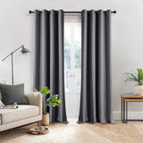 1 x RAW Customer Returns Topfinel Curtains with Eyelets Outdoor Curtain Opaque Gray Blackout Curtain Window Blackout Curtains W 300 x H 240 cm Curtains Outdoor Window Curtain for Balcony Door Patio Door - RRP €39.98