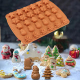 4 x Brand New Lxoraziy 2 pieces candy molds reusable, with pipettes, Christmas chocolate molds silicone, non-stick baking mold with Christmas pattern for sweets, fondant, jelly, chocolates, DIY candies - RRP €65.8