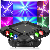 1 x RAW Customer Returns UKing Moving Head 12 LED 150W Beam Stage Light RGBW Disco Party Light, 16CH LED Moving Heads DMX Auto Music Activation Strobe Light Disco Light Effect for Party DJ Disco Bar Stage Light - RRP €249.99