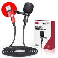 1 x RAW Customer Returns Pixel MFi Lavalier Microphone for iPhone iPad, Omnidirectional Recording and HiFi Sound Quality Clip-on Microphone with 2 M Cable for YouTube Vlogs Video Recording and Podcast Recording - RRP €39.98