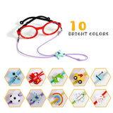 1 x RAW Customer Returns Hifot Kids Glasses Cords 10 Pieces, Adjustable Face Cover Cord, Cartoon Retainer Chains Strap Glasses - RRP €10.39