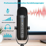 3 x RAW Customer Returns zealsound USB Mikrofon Set, Kondensator Gaming kit f r PC, Handy, Laptop, mit Scherenarm, Mute, Gain Regler, f r Podcasts, Aufnahme, YouTube, Streaming, Voice-Over, PS4 PS5, K66S - RRP €170.97