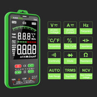 1 x RAW Customer Returns Digital Multimeter, TANKOOL TK6 Intelligent Measuring Device Palm-Sized Current Tester CAT III 600 V, True RMS Auto-Range, Measures Voltage, Capacitance, Resistance for Electricians - RRP €30.85