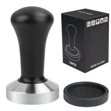 1 x RAW Customer Returns Ezebesta 53 mm coffee tamper black aluminum handle and 304 stainless steel base espresso barista stamp for portafilter coffee machine accessories - RRP €17.99