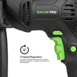 1 x RAW Customer Returns GALAX PRO Percussion Drill 600W 3000RPM, 360 Rotatable Handle, 13mm Spindle, Depth Gauge, Hammer Drill Works 2 in 1, Powerful Drill Variable Speed - RRP €32.99