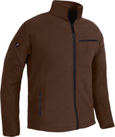 1 x RAW Customer Returns ACE Fleece Jacket - Warm Outdoor Jacket for Men - Jacket for Men without Hood - Zipper and Three Pockets - Brown - XL - RRP €31.46