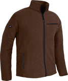 1 x RAW Customer Returns ACE Fleece Jacket - Warm Outdoor Jacket for Men - Jacket for Men without Hood - Zipper and Three Pockets - Brown - XL - RRP €31.46