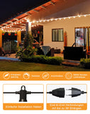 1 x RAW Customer Returns Zuske LED fairy lights outside, 15M fairy lights outside with 25 2 warm white G40 shatter-proof bulbs, IP65 waterproof outdoor fairy lights for garden terrace weddings parties balcony bistro - RRP €38.3