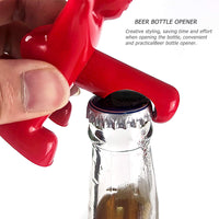 1 x Brand New Yisscen Wine Bottle Stopper Set, 3 Pieces Wine Stopper Wine Bottle Corkscrew, Funny Happy Red Man Bottle Opener Beer Bottle Opener, Used for Father s Day, Bar Party - RRP €20.4