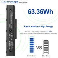 1 x RAW Customer Returns Exmate Laptop Battery BTP-DOBM BTP-DNBM for Medion Akoya E7218 P7624 P7812 MD97872 MD97938 MD98680 MD98770 MD98920 MD98921 MD98970 14.4V 14.8V 4400mAh  - RRP €32.88