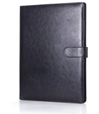 1 x RAW Customer Returns Mymazn A4 Leather Document Folder Clipboard with Clip Document Folder Clipboard Folders Black  - RRP €18.99