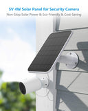 1 x RAW Customer Returns 5W Solar Panel for Outdoor Wireless Surveillance Camera, IP65 Waterproof Solar Power Supply for Security Battery Camera, Micro USB Solar Panel, 360 Adjustable Mounting Bracket, 2 Pack - RRP €49.99