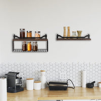 5 x Brand New Walasis Wall Shelf Kitchen Shelf Bathroom Spice Rack Kitchen Wall Kitchen Shelf - RRP €96.0