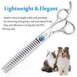 1 x RAW Customer Returns JASON Curved Scissors for Dogs - 7.5 inch Pet Grooming Scissors with Ergonomic Handle, Japanese Stainless Steel Hair Shears for Dogs, Cats and Other Pets... - RRP €39.89