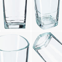 1 x RAW Customer Returns KADAX drinking glasses, cocktail glasses made of robust glass, dishwasher-safe long drink glasses, universal glasses, drinks glasses for water, juice, drinks or whiskey 4 x 350 ml, high  - RRP €19.15