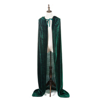 1 x RAW Customer Returns Halloween Costumes Women Men Cosplay Long Cape Cloak Costume for Role Play Dark Green, 150cm 59  - RRP €17.14