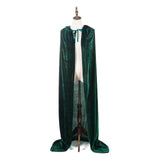 1 x RAW Customer Returns Halloween Costumes Women Men Cosplay Long Cape Cloak Costume for Role Play Dark Green, 150cm 59  - RRP €17.14