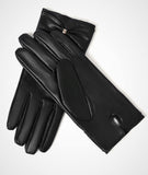 2 x Brand New YISEVEN Women s Leather Gloves with Knot Mother s Day Gift, Metal Bow-Black 7.5 L - RRP €71.98