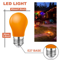 1 x RAW Customer Returns MZYOYO Pack of 10 Bulbs E27, E27 LED Bulb Outdoor Colored 1W LED, Colored LED Light Bulb E27, LED Bulb for Party, Fairy Lights, Decoration Christmas Halloween, Red Green Blue Orange Yellow, AC230V - RRP €13.09